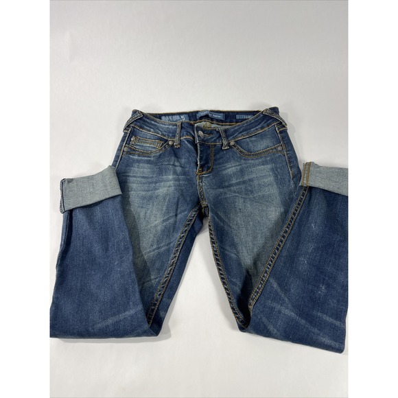 Womens Jeans Bleuology Denim Size 5 Skinny Cuffed Jegging Stretch‎ - Picture 13 of 16